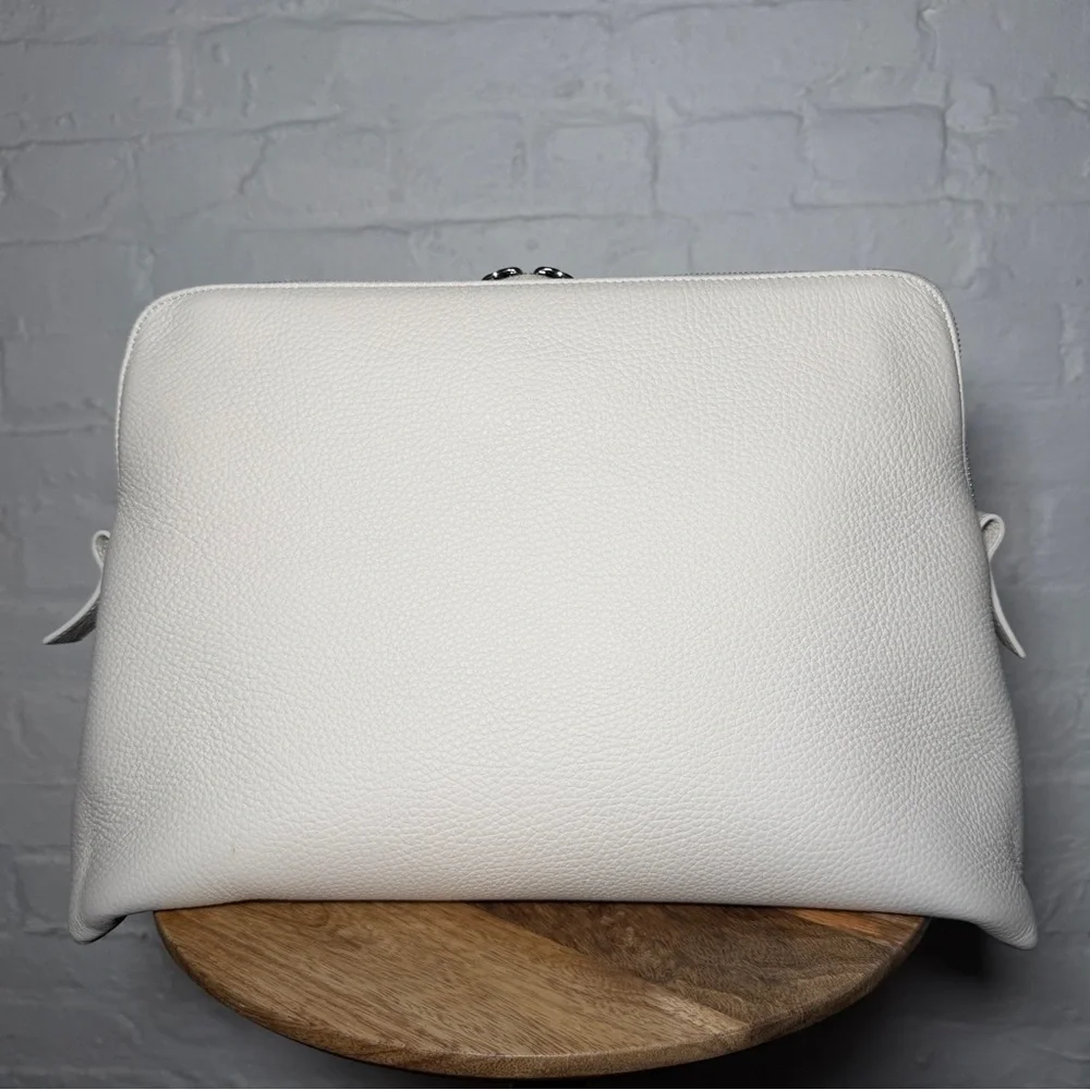 Maison Margiela Soft 5AC White On-Body Crossbody Messenger Shoulder Deerskin Bag